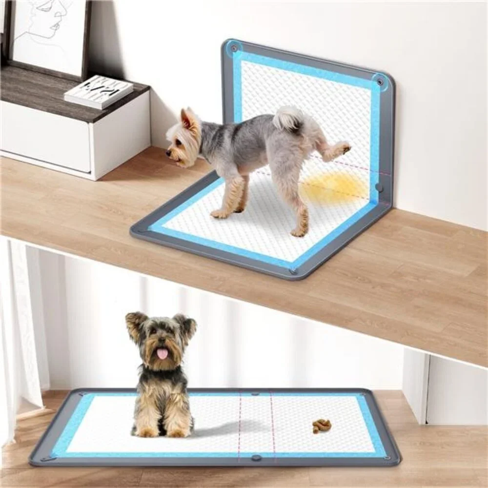Dog Puppy Pad Tray for 26 x 35 In Training Pads, High Edge Silicon Dog